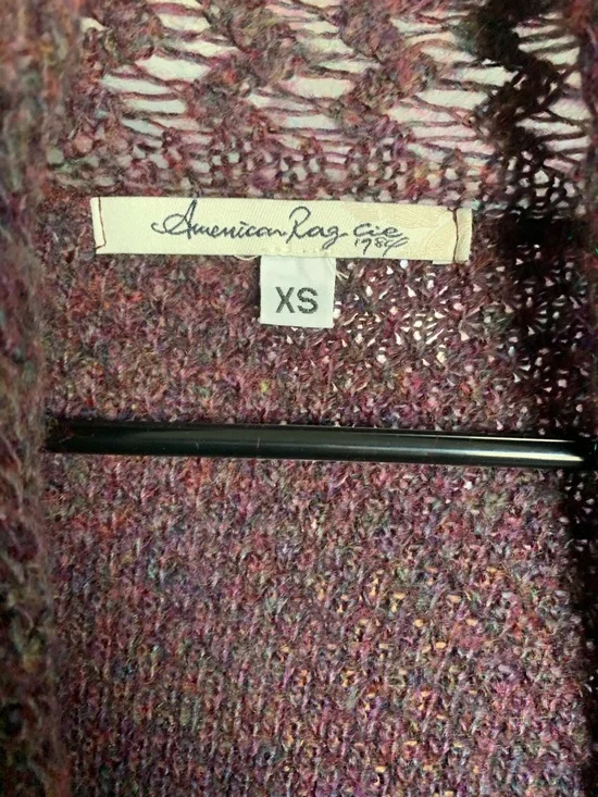 Vintage “American Rag Cie” purple knit cardigan - Picture 4 of 8